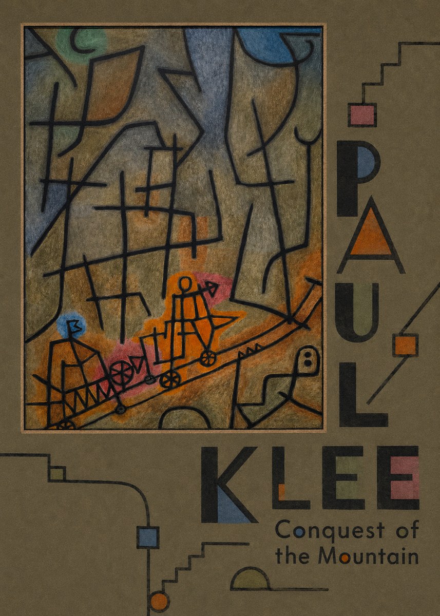 Paul Klee Conquest of the Mountain I No4 - Juliste