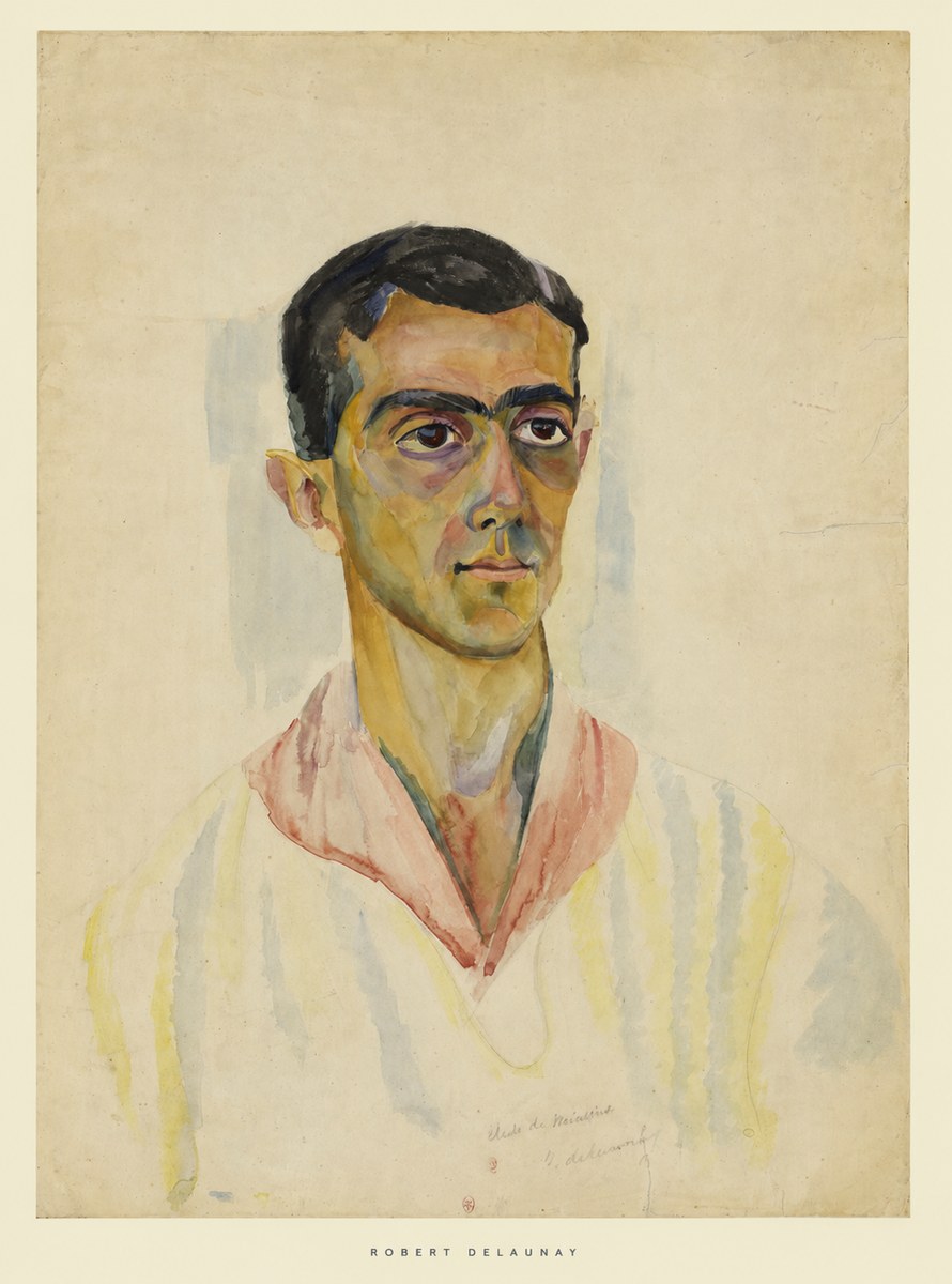 Robert Delaunay Portrait De Léonide Massine No6 - Juliste