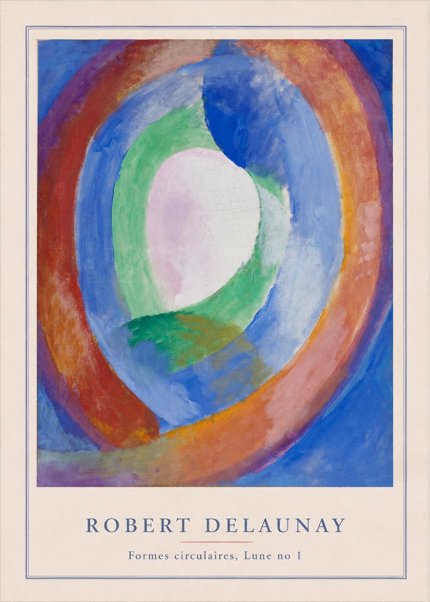 Robert Delaunay Formes Circulaires, Lune No 1 No3 - Juliste