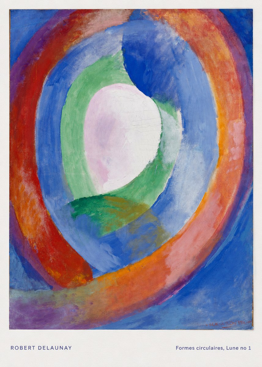 Robert Delaunay Formes Circulaires, Lune No 1 No5 - Juliste