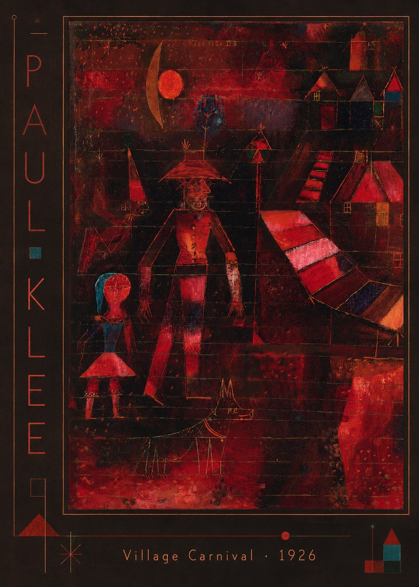 Paul Klee Village Carnival No2 - Juliste