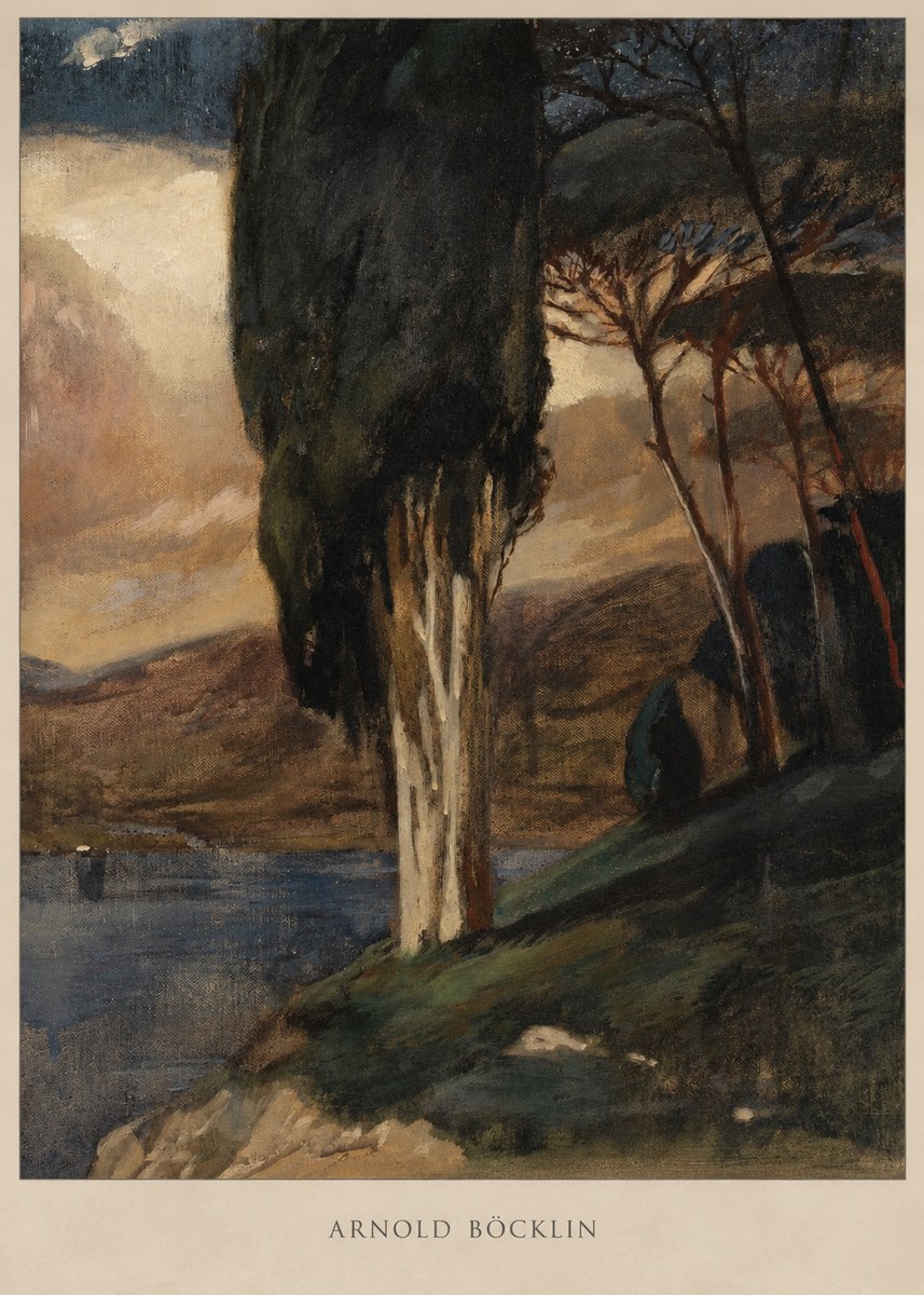 Arnold Böcklin Villa by the Sea II No2 - Juliste