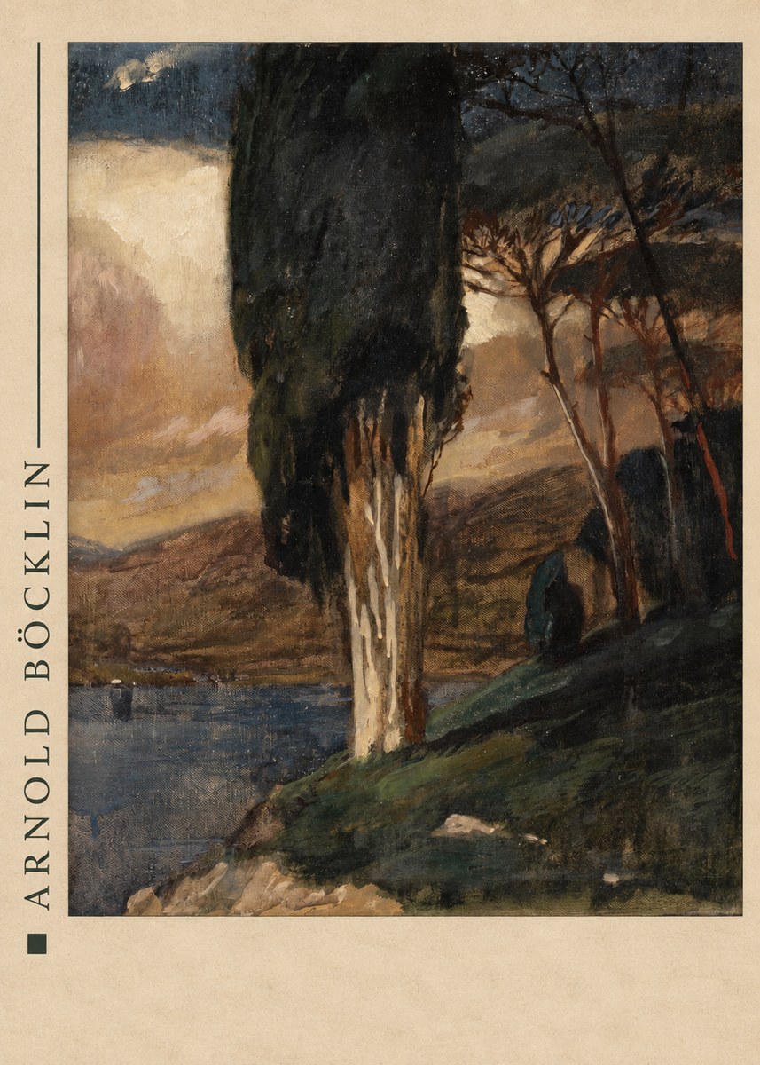 Arnold Böcklin Villa by the Sea II No4 - Juliste