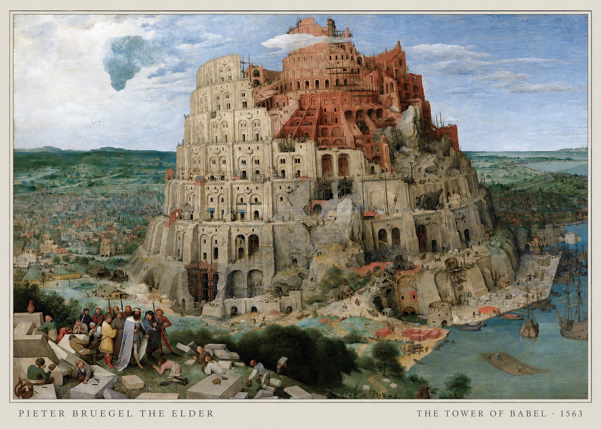 Pieter Bruegel The Tower of Babel IX No5 - Juliste