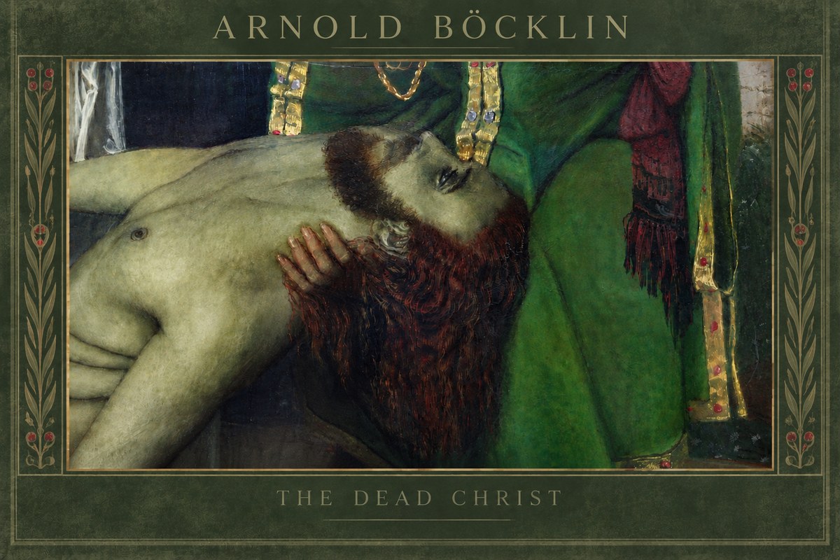 Arnold Böcklin The Dead Christ No5 - Juliste
