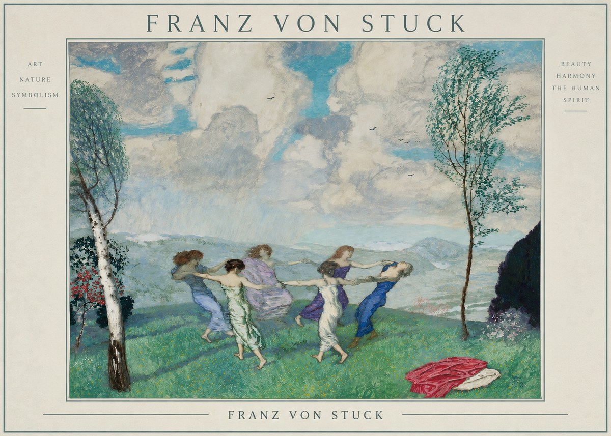 Franz von Stuck Spring Dance No3 - Juliste