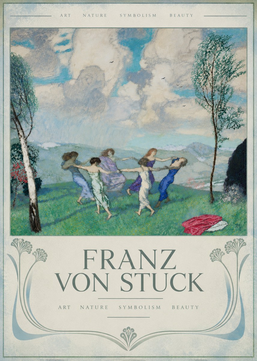Franz von Stuck Spring Dance No6 - Juliste