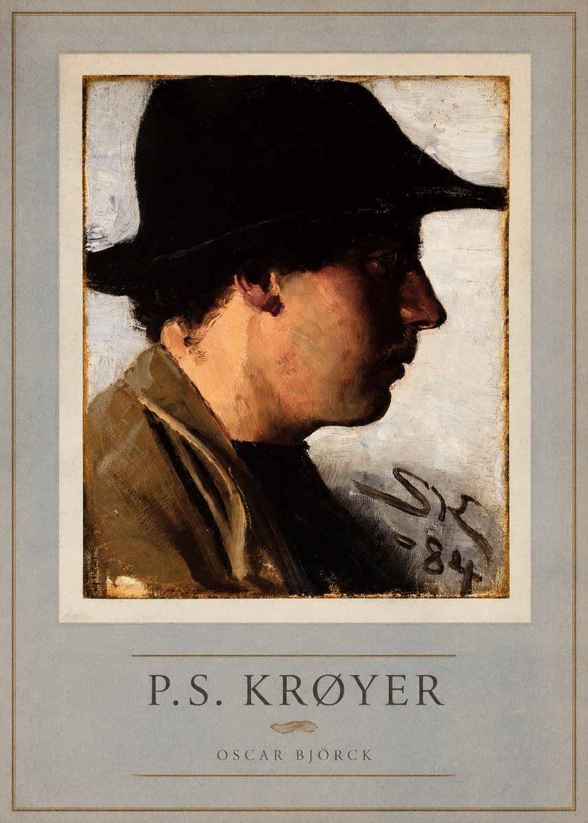P.S. Krøyer Portrait of Oscar Björck No4 - Juliste