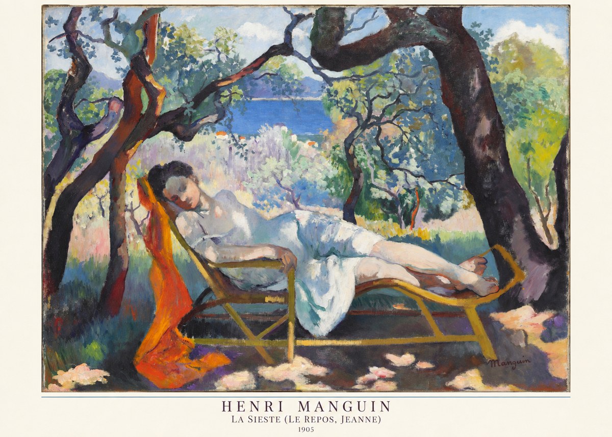 Henri Manguin La Sieste (Le Repos, Jeanne) No6 - Juliste