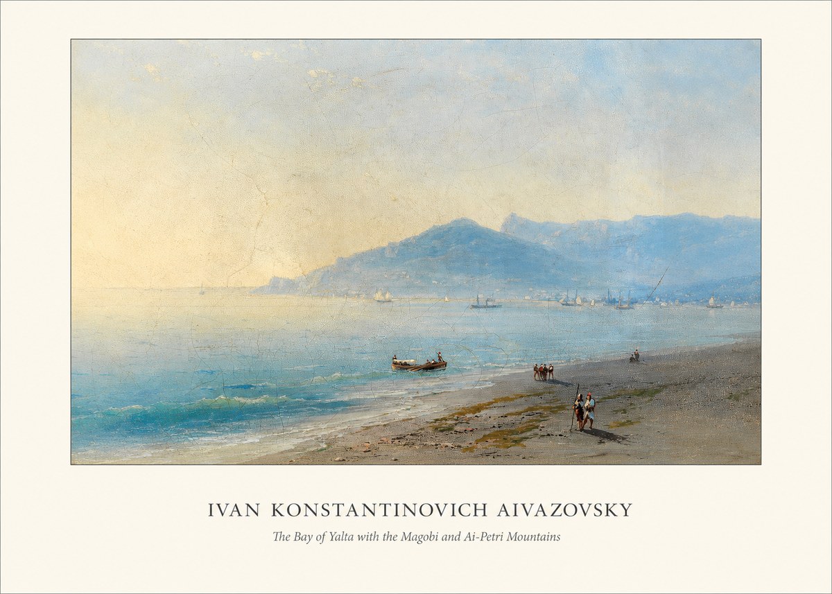 Ivan Konstantinovich Aivazovsky The Bay of Yalta with the Magobi and Ai-petri Mountains No4 - Juliste
