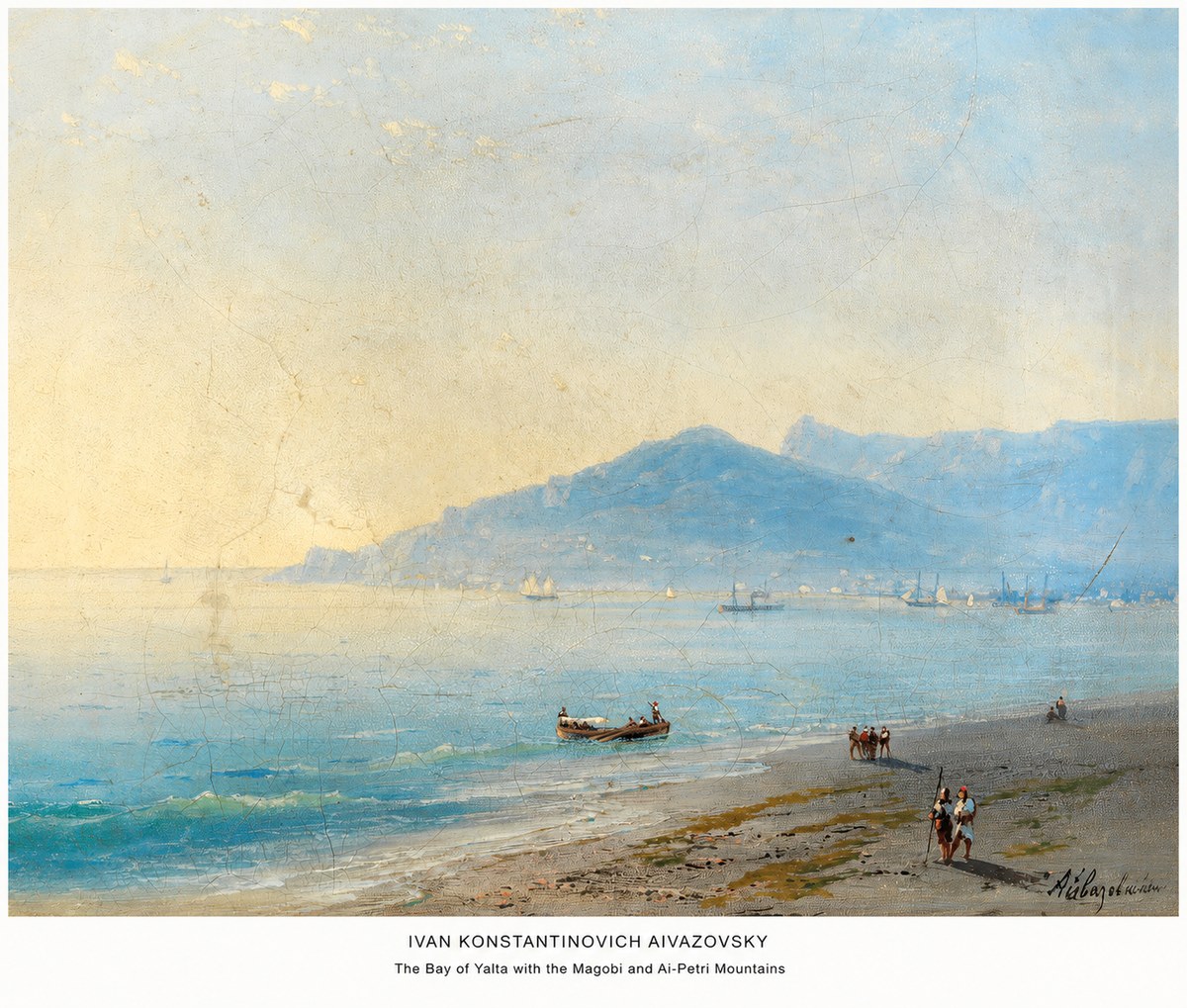 Ivan Konstantinovich Aivazovsky The Bay of Yalta with the Magobi and Ai-petri Mountains No5 - Juliste