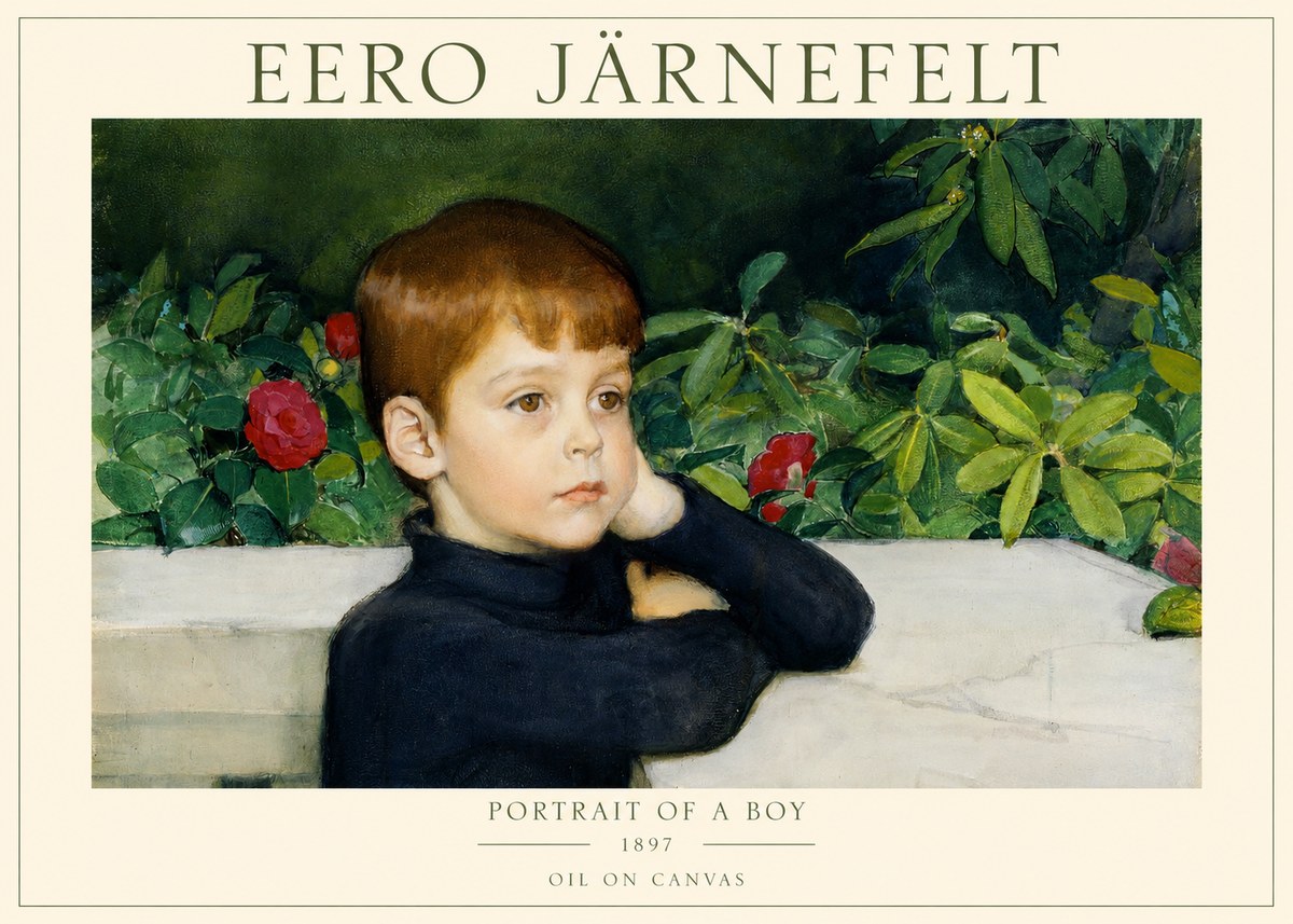 Eero Järnefelt Portrait of a Boy No1 - Juliste