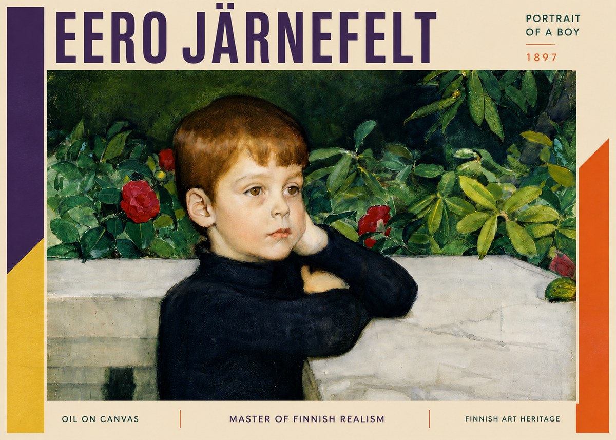 Eero Järnefelt Portrait of a Boy No3 - Juliste