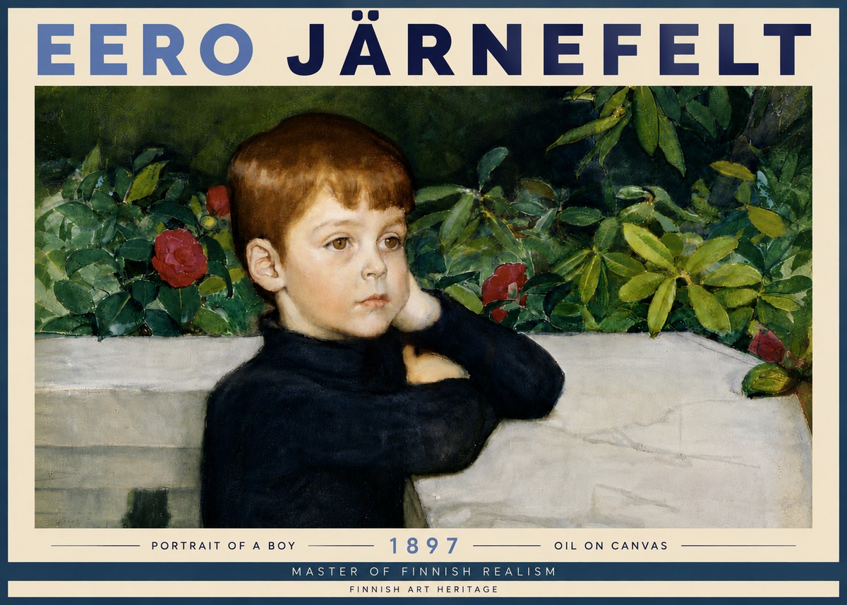 Eero Järnefelt Portrait of a Boy No6 - Juliste