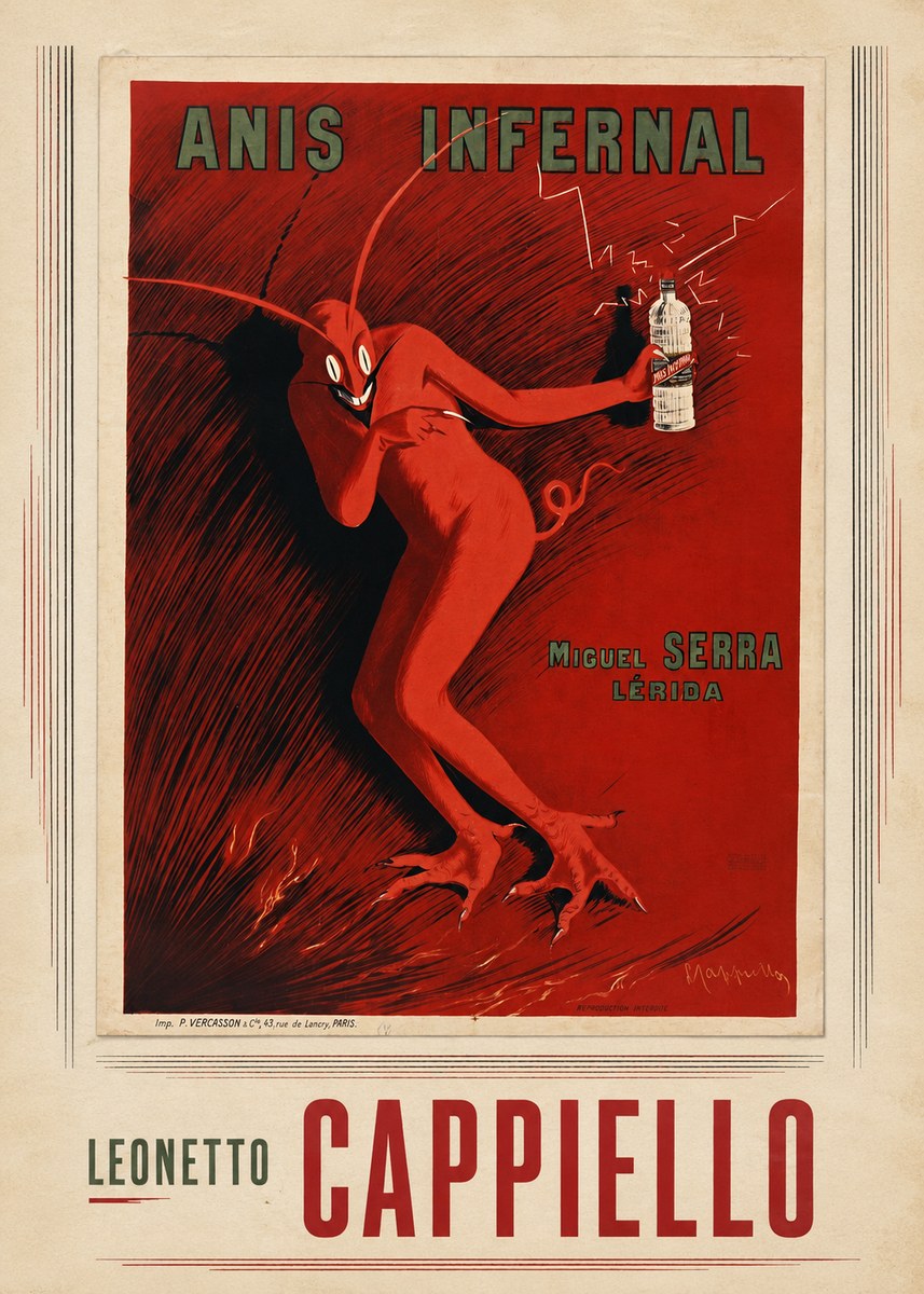 Leonetto Cappiello Anis Infernal II No4 - Juliste