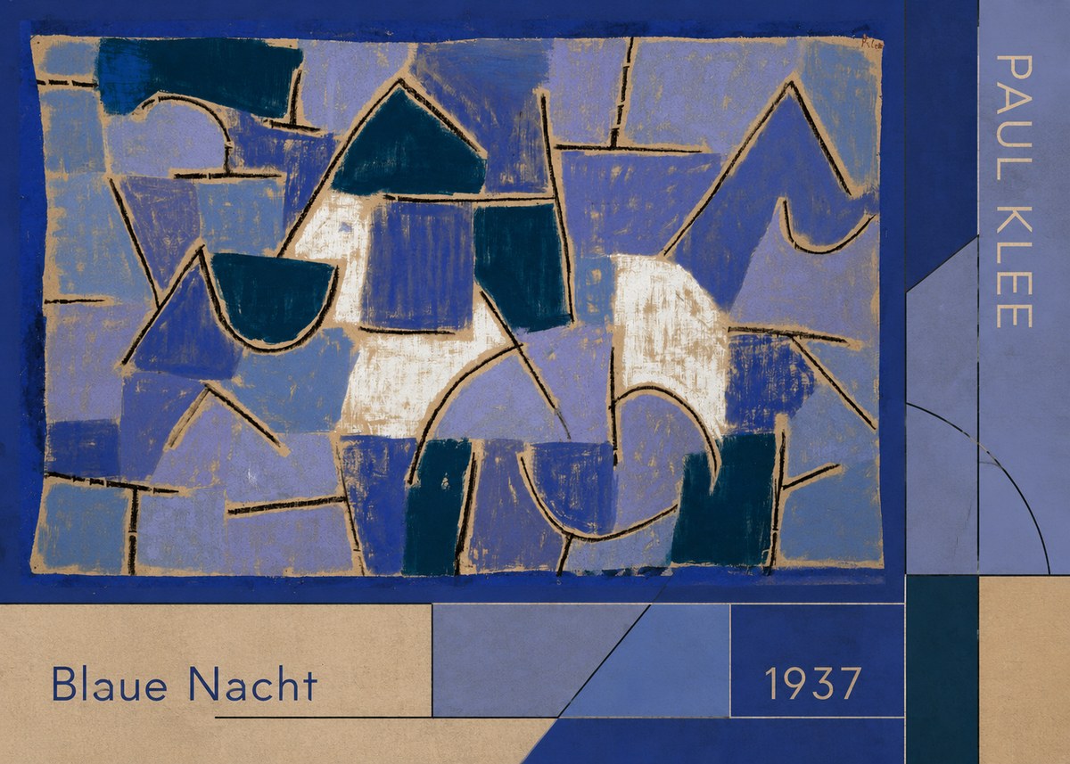 Paul Klee Blaue Nacht No2 - Juliste