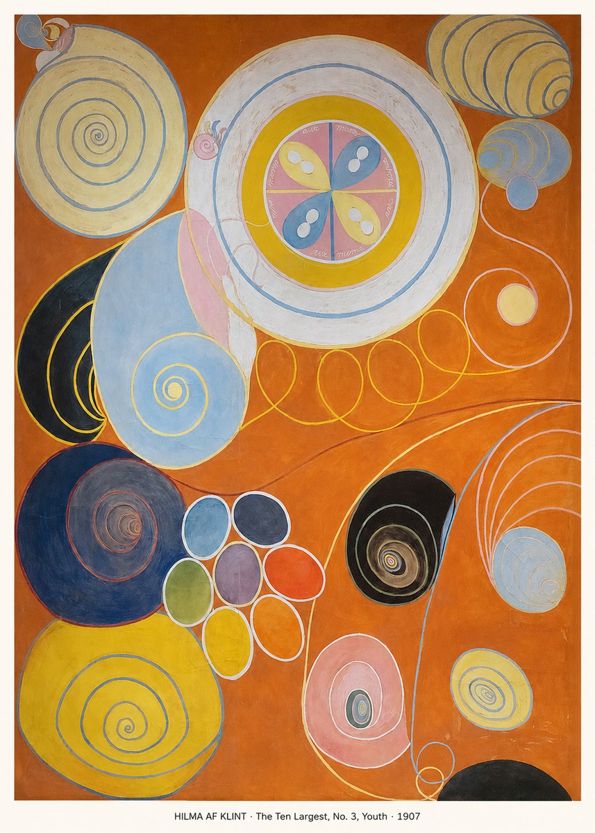 Hilma af Klint The Ten Largest, No. 3, Youth No5 - Juliste