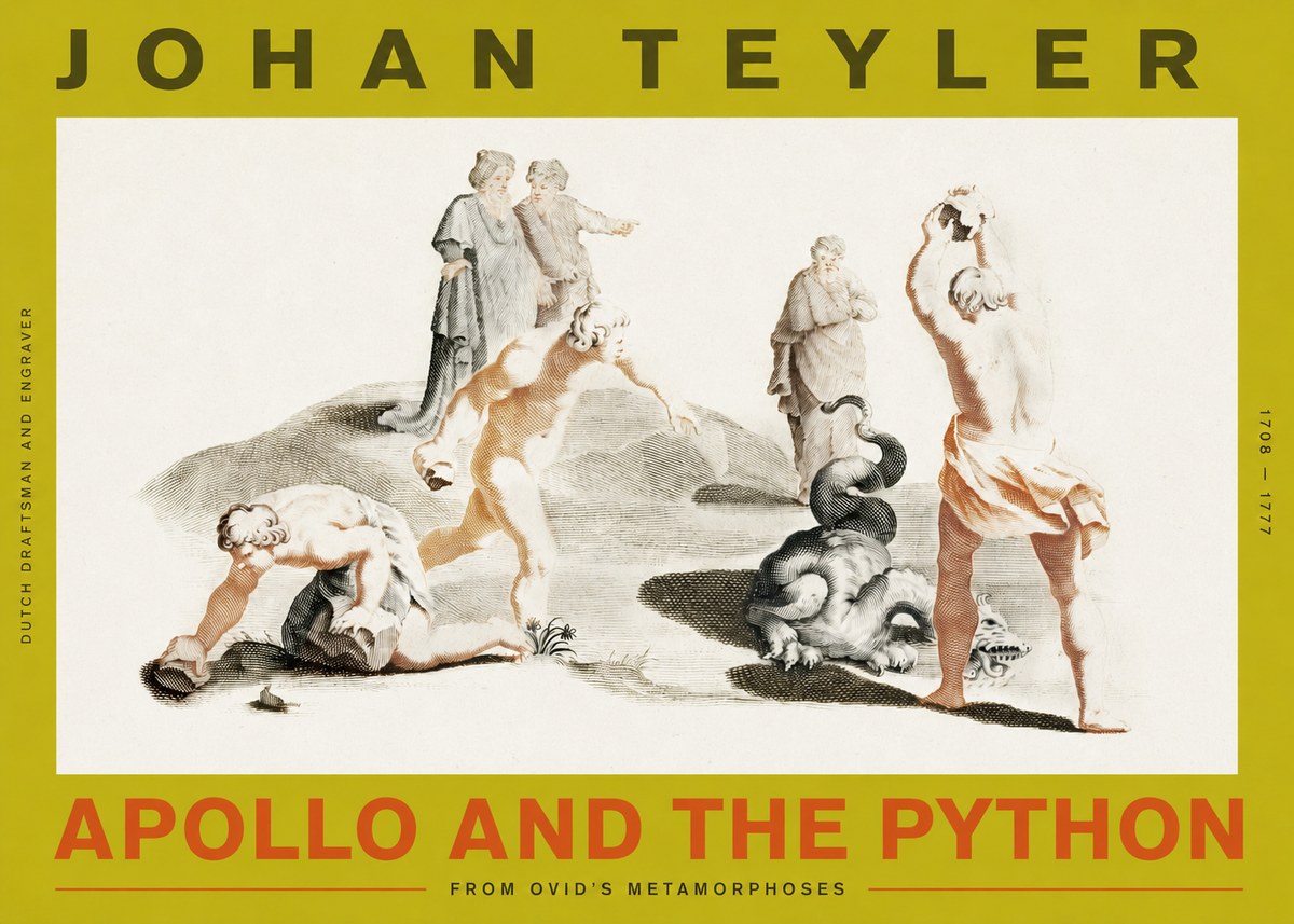 Johan Teyler Apollo and the Python No2 - Juliste