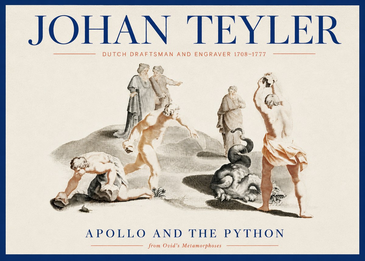 Johan Teyler Apollo and the Python No4 - Juliste