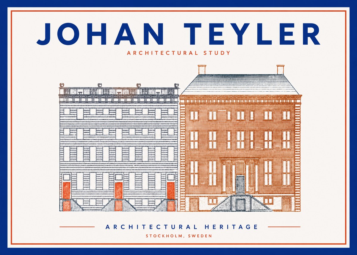 Johan Teyler Two Houses No4 - Juliste