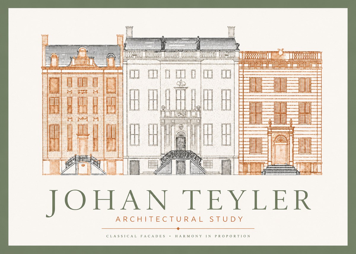 Johan Teyler Architectural Study I No3 - Juliste