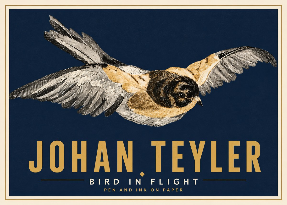Johan Teyler Bird in Flight I No6 - Juliste