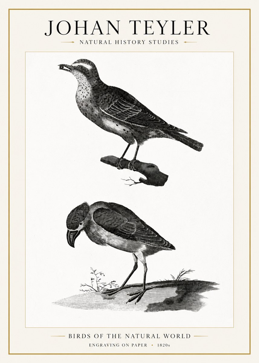 Johan Teyler Birds of the Natural World No1 - Juliste