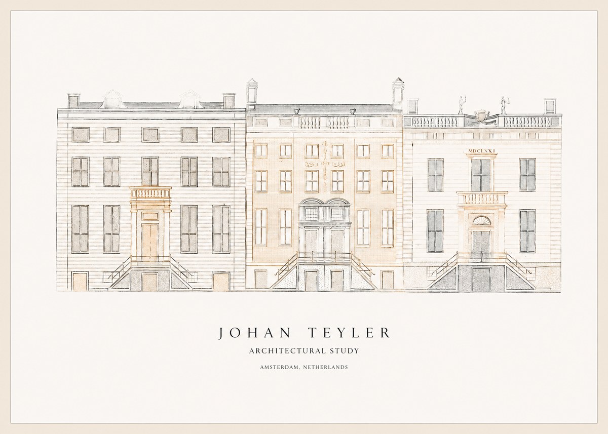 Johan Teyler Architectural Study II No1 - Juliste