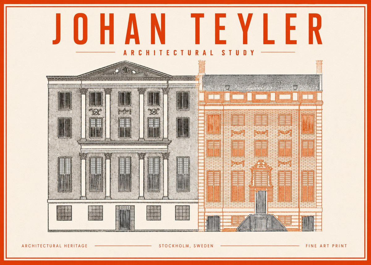 Johan Teyler Architectural Study III No3 - Juliste