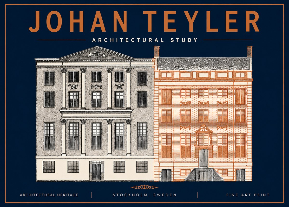 Johan Teyler Architectural Study III No4 - Juliste