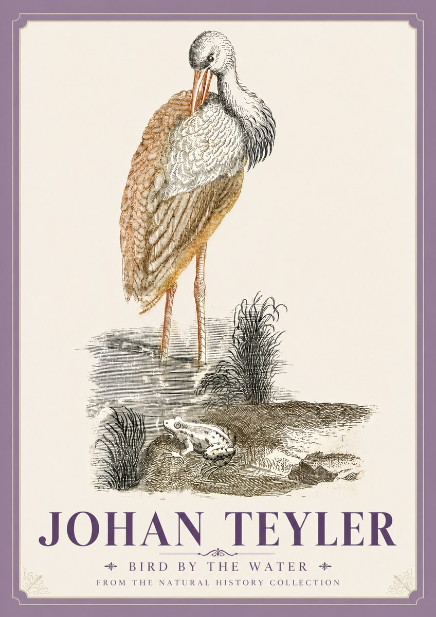 Johan Teyler Bird by the Water No5 - Juliste