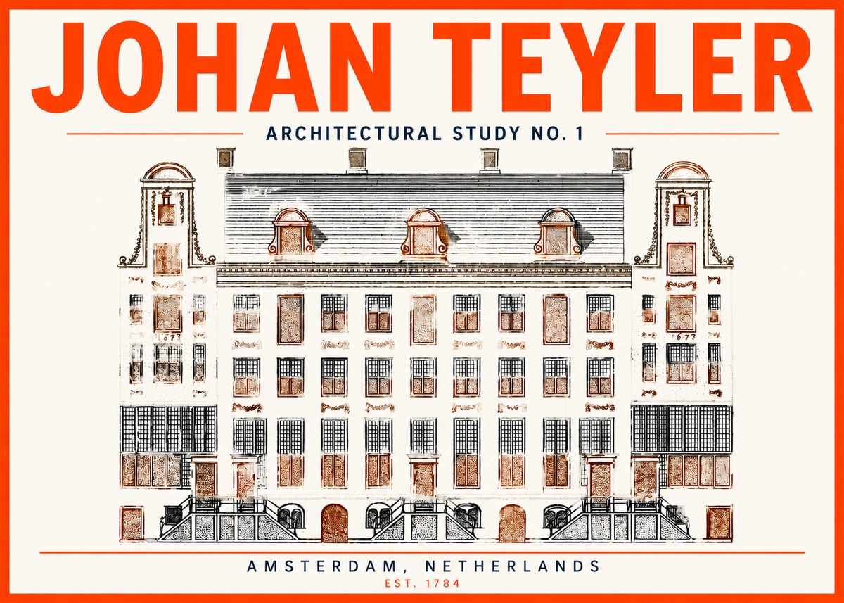 Johan Teyler Architectural Study No. 1 I No3 - Juliste