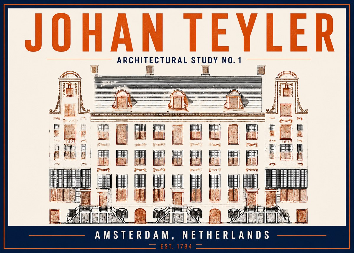 Johan Teyler Architectural Study No. 1 I No5 - Juliste
