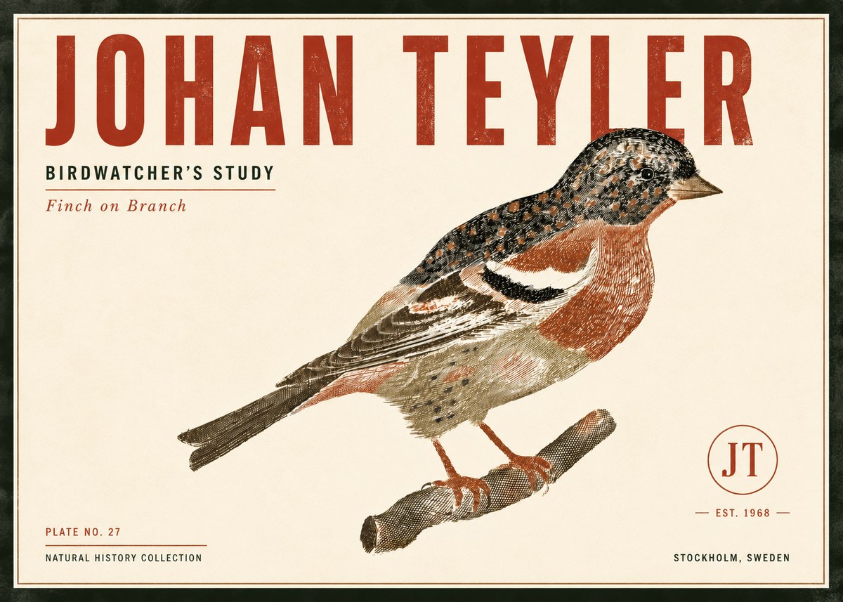 Johan Teyler Finch on Branch No6 - Juliste