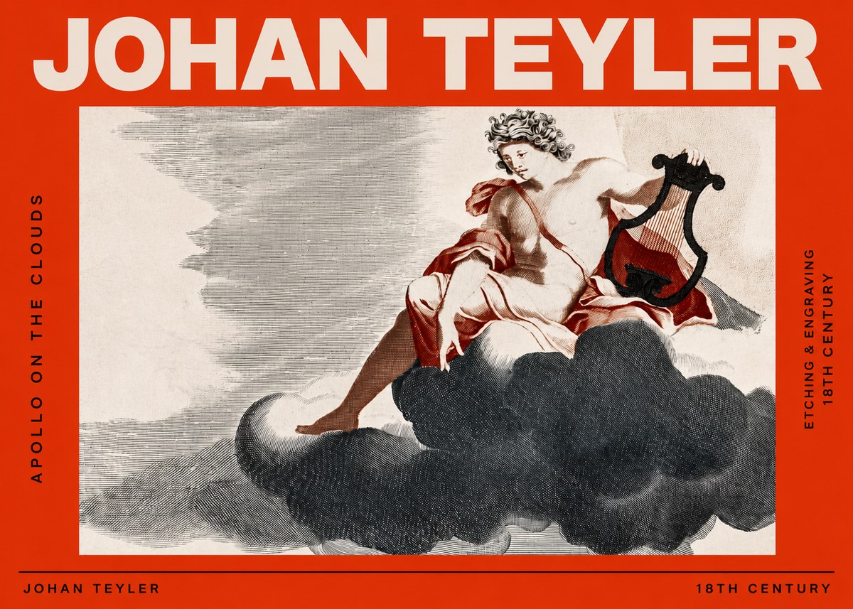 Johan Teyler Apollo on the Clouds No2 - Juliste