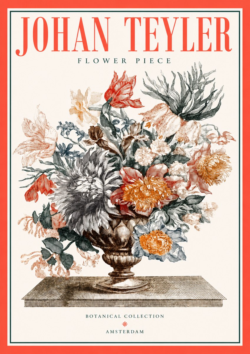 Johan Teyler Flower Piece No2 - Juliste