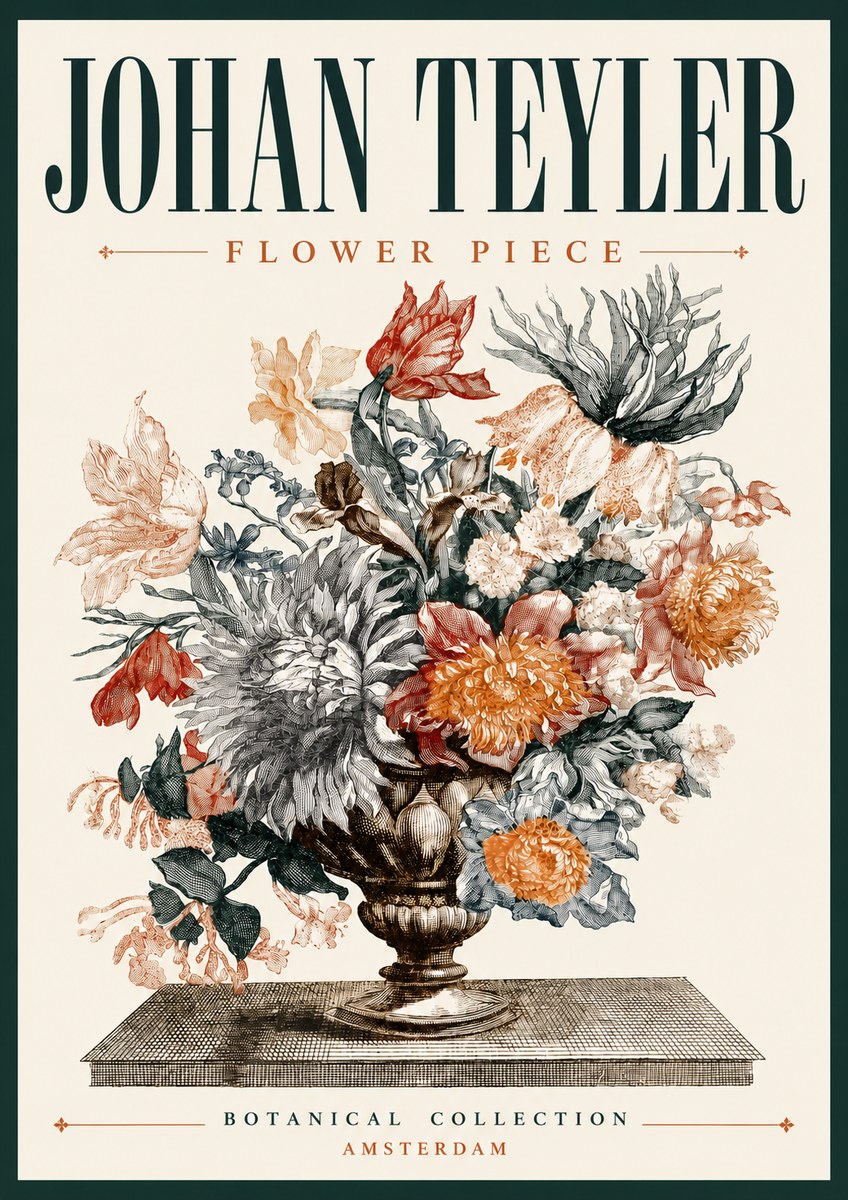 Johan Teyler Flower Piece No6 - Juliste