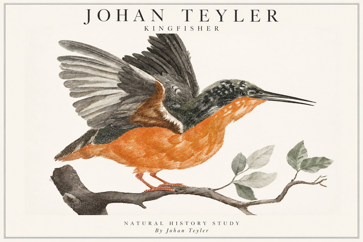 Johan Teyler Kingfisher No1 - Juliste