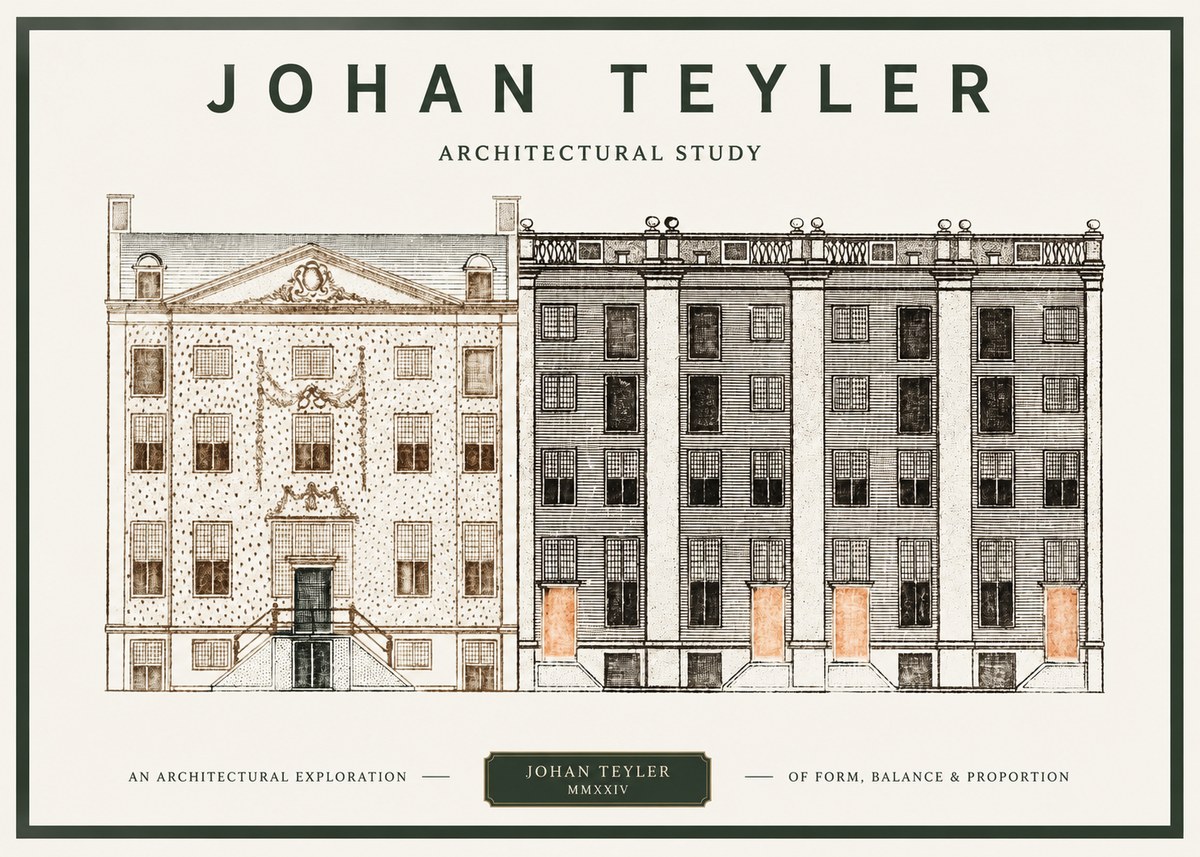 Johan Teyler Architectural Study IV No1 - Juliste