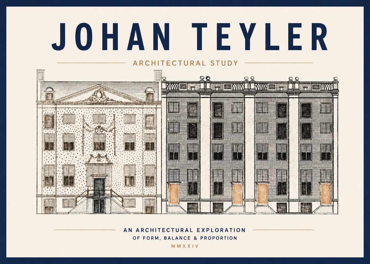 Johan Teyler Architectural Study IV No3 - Juliste