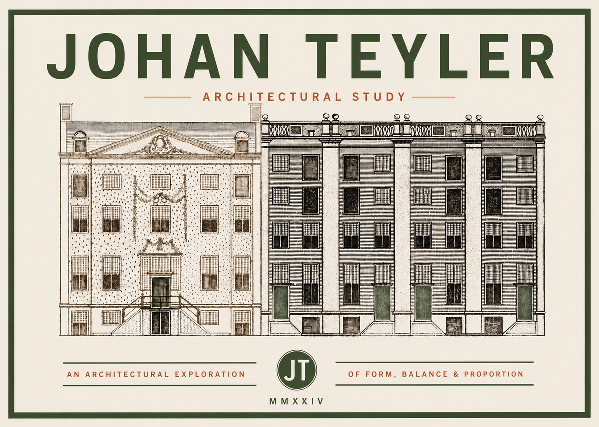 Johan Teyler Architectural Study IV No4 - Juliste