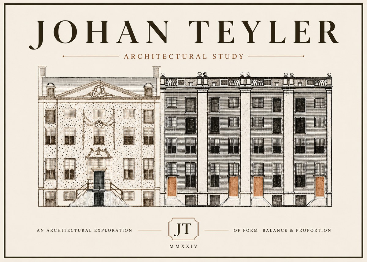 Johan Teyler Architectural Study IV No5 - Juliste