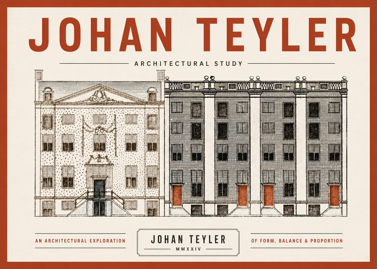 Johan Teyler Architectural Study IV No6 - Juliste