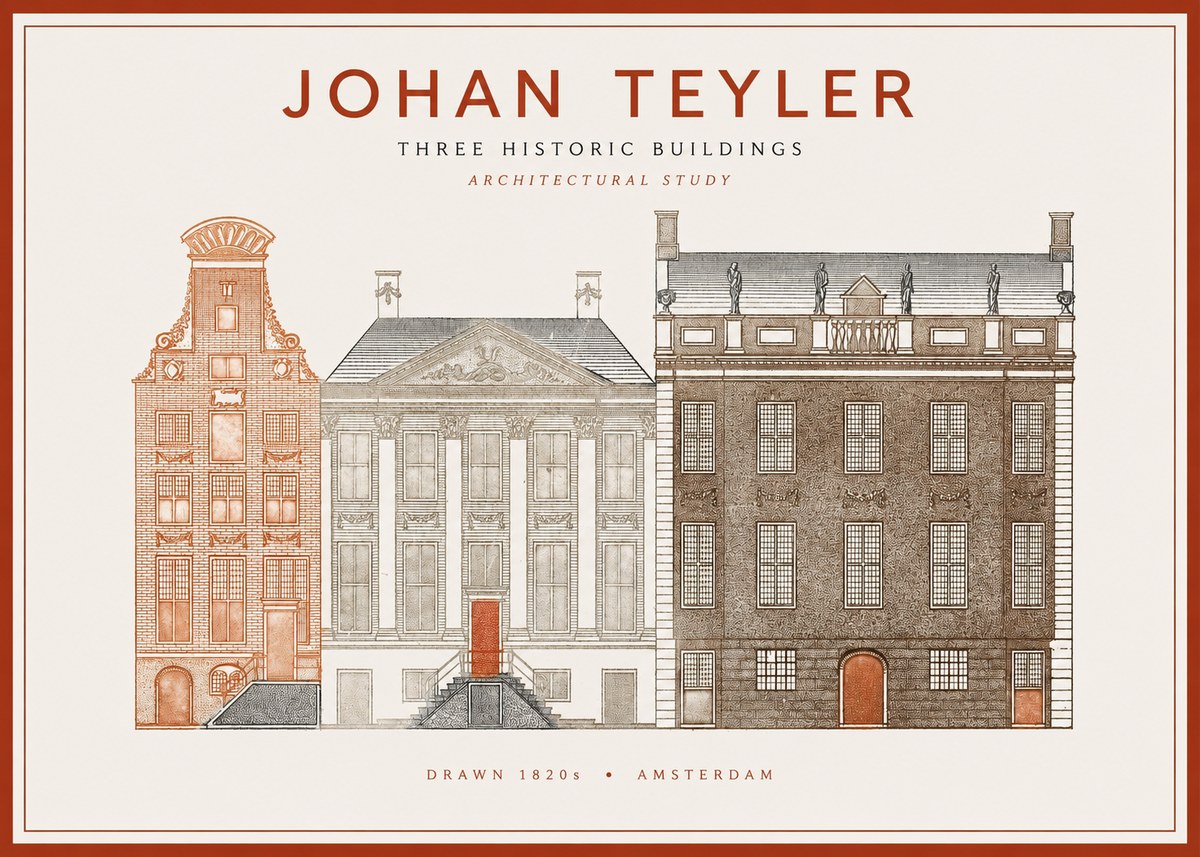 Johan Teyler Three Historic Buildings No1 - Juliste