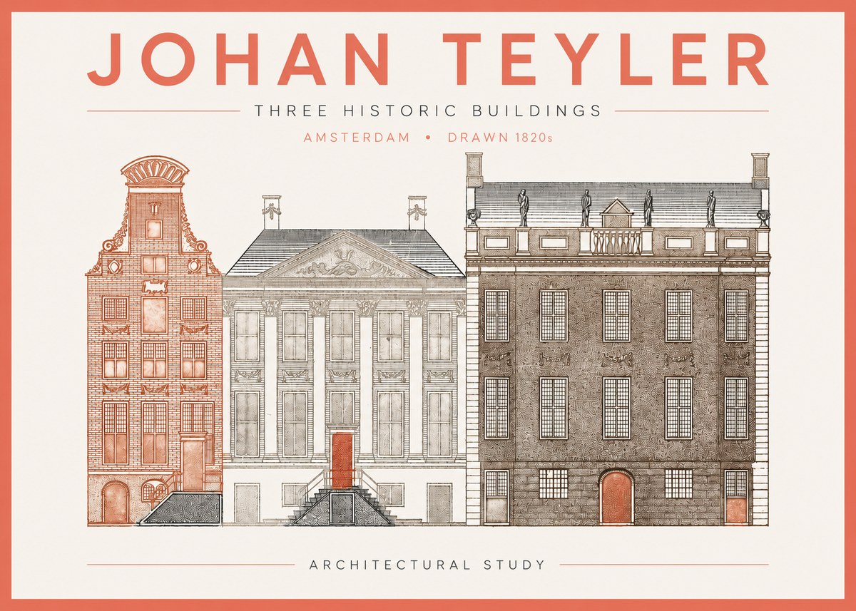 Johan Teyler Three Historic Buildings No2 - Juliste