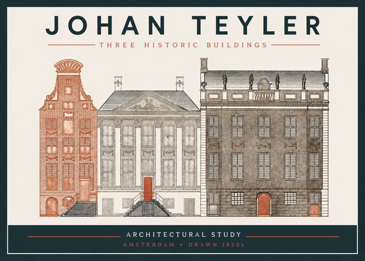 Johan Teyler Three Historic Buildings No3 - Juliste