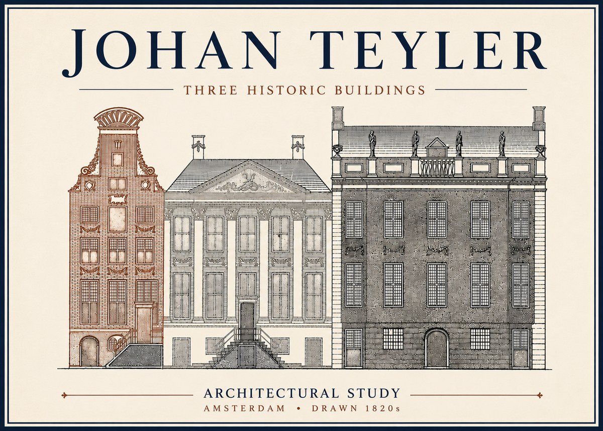 Johan Teyler Three Historic Buildings No6 - Juliste