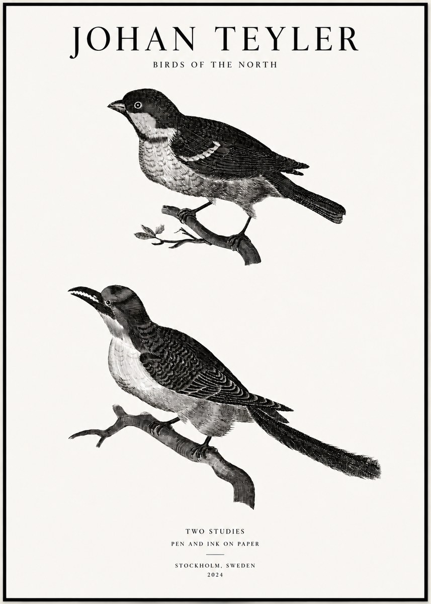 Johan Teyler Two Studies No1 - Juliste