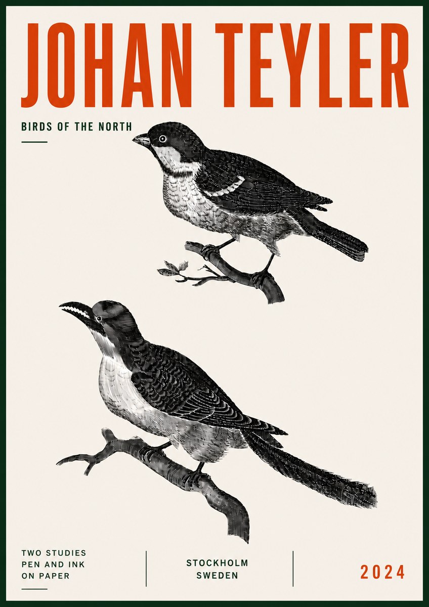Johan Teyler Two Studies No6 - Juliste