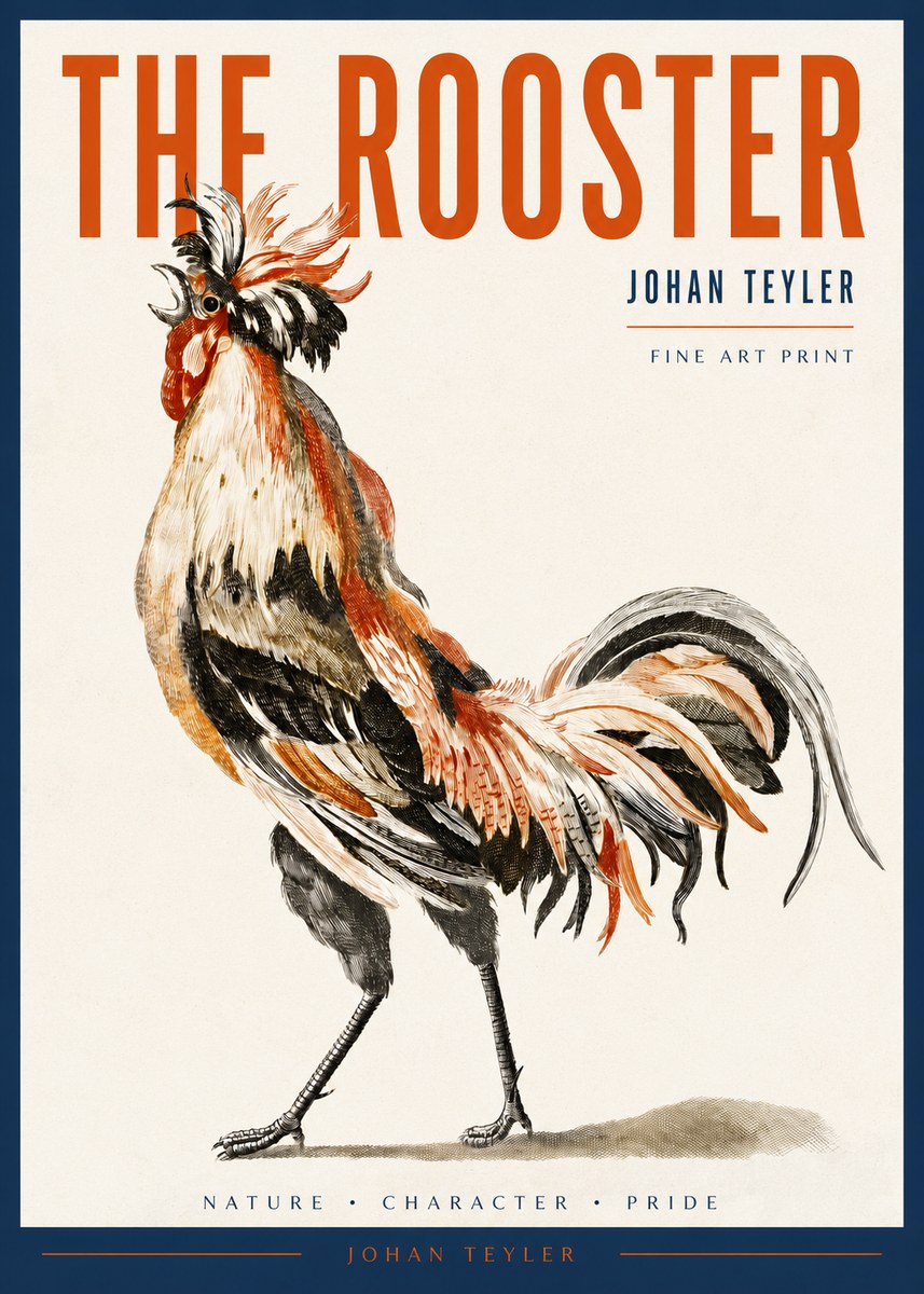 Johan Teyler The Rooster No2 - Juliste